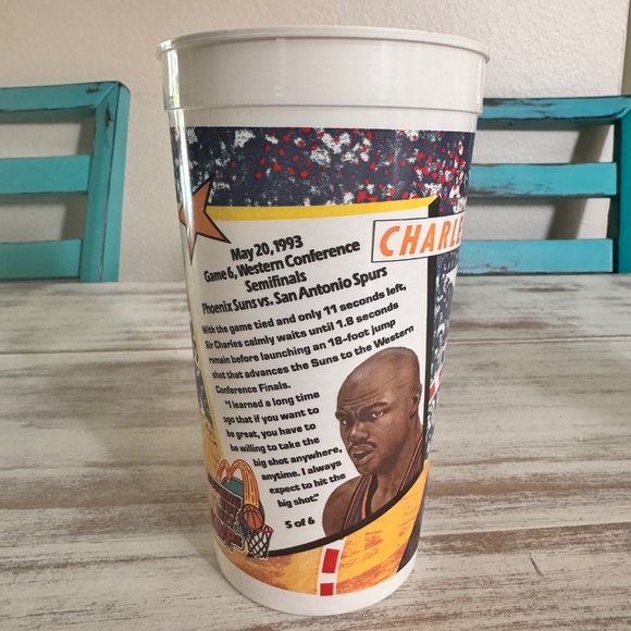 Vintage NBA‎ Coca Cola McDonalds Cups Plastic Large Sports Players Cups Lot of 9 - Picture 10 of 14